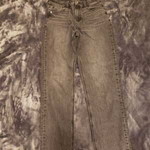 American Eagle Outfitters Women's Straight Leg Gray Jeans Size 2